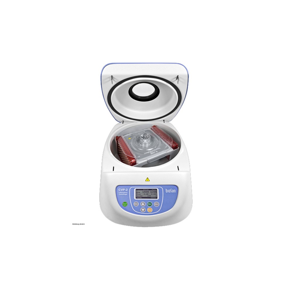 Centrífuga CVP-2 con mezclador vórtex para placas PCR y biología molecular.