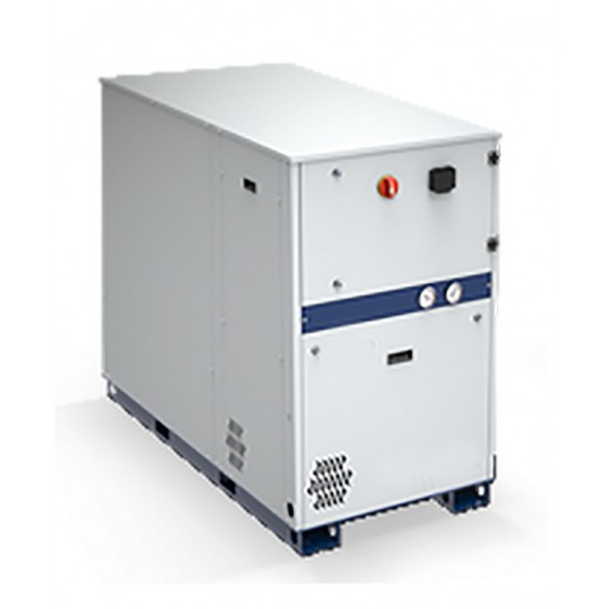 Enfriador de líquido industrial refrigerado por agua versión bifrecuencia kW 60Hz - 12,4 - 191,7 kW