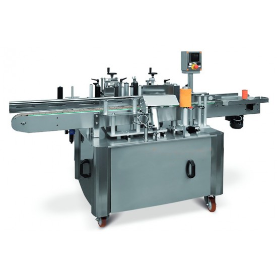 ETIQUETTEUSE AUTOMATIQUE LINEAIRE (formats cylindriques - 4000 bouteilles/heure)